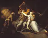 Percival Delivering Belisane from the Enchantment of Urma By Henry Fuseli