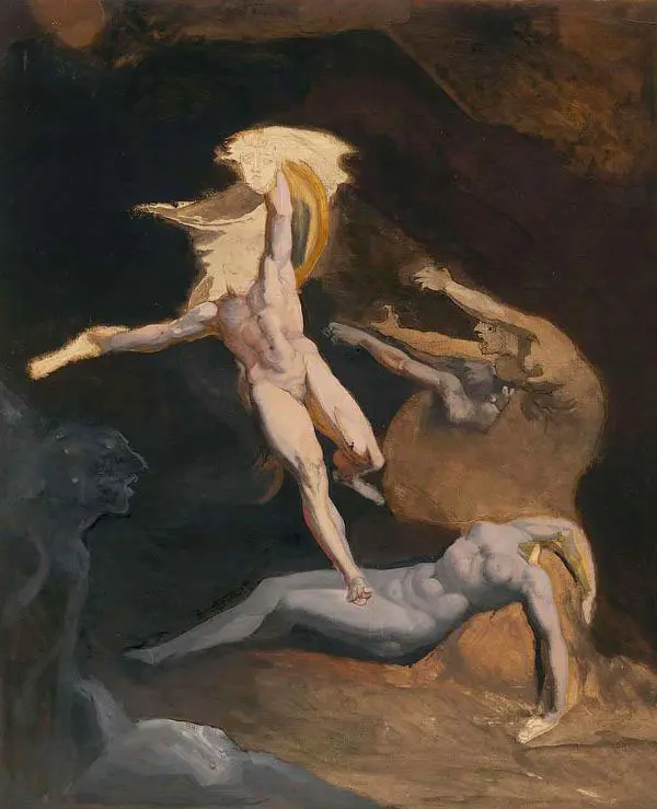 Perseus Starting from the Cave of the Gorgons By Henry Fuseli