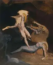 Perseus Starting from the Cave of the Gorgons By Henry Fuseli