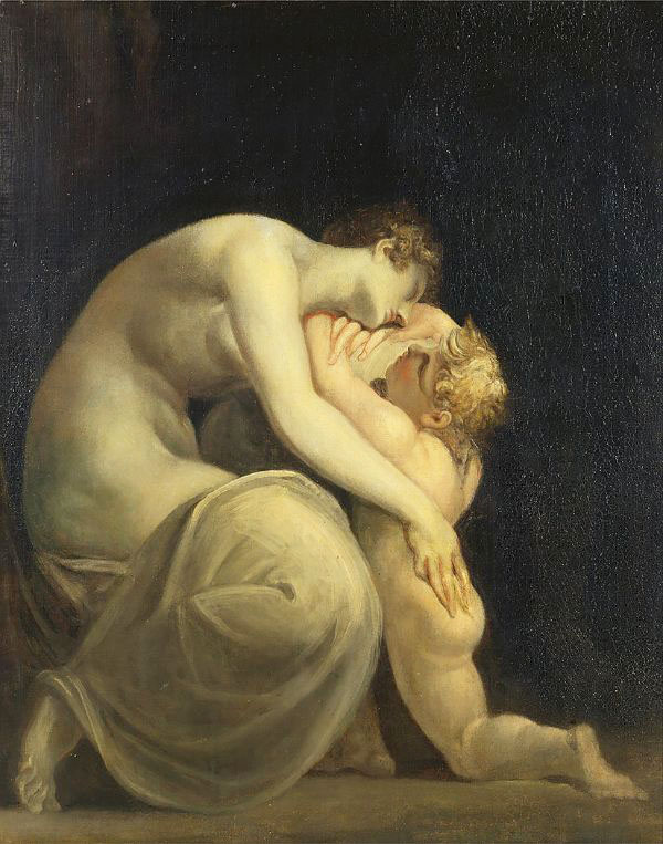 Tekemessa and Eurysakes by Henry Fuseli | Oil Painting Reproduction