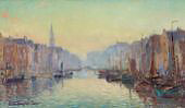A Canal in Rotterdam By Colin Campbell Cooper
