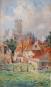 Adam and Eve Inn Lincoln England By Colin Campbell Cooper