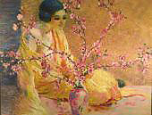 Attributed to Cherry Blossoms By Colin Campbell Cooper