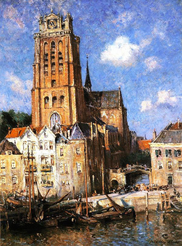 Dordrecht Hartor by Colin Campbell Cooper | Oil Painting Reproduction