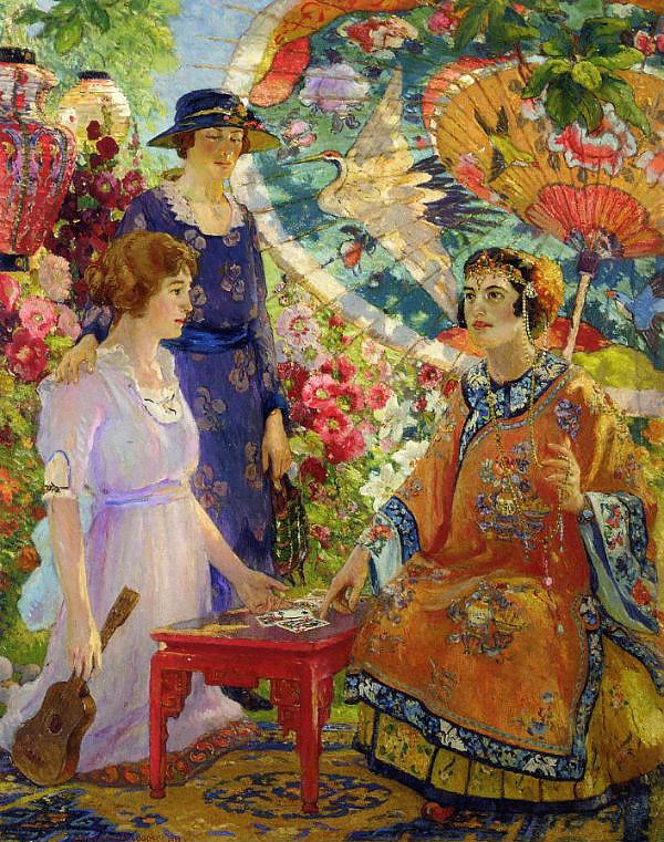 Fortune Teller 1921 by Colin Campbell Cooper | Oil Painting Reproduction