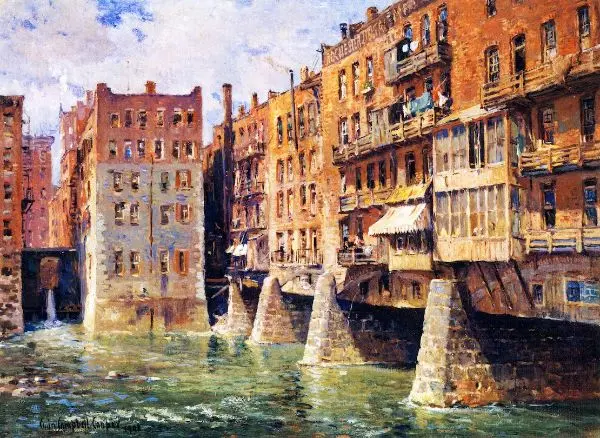 Main Street Bridge Rochester By Colin Campbell Cooper