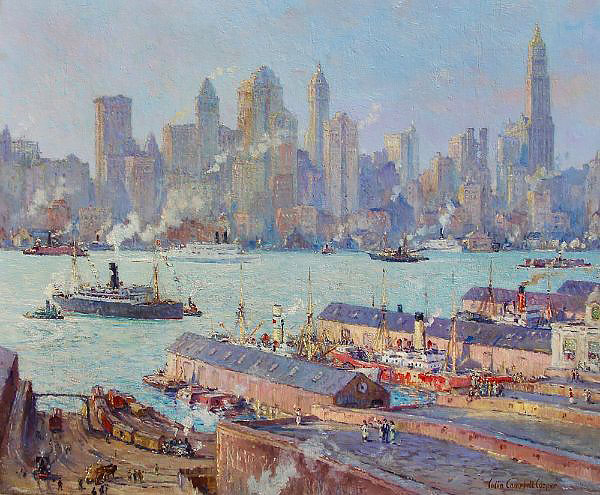 New York from Brooklyn | Oil Painting Reproduction