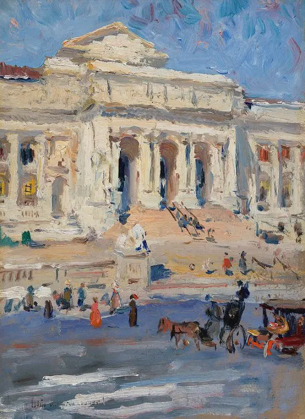 New York Public Library By Colin Campbell Cooper