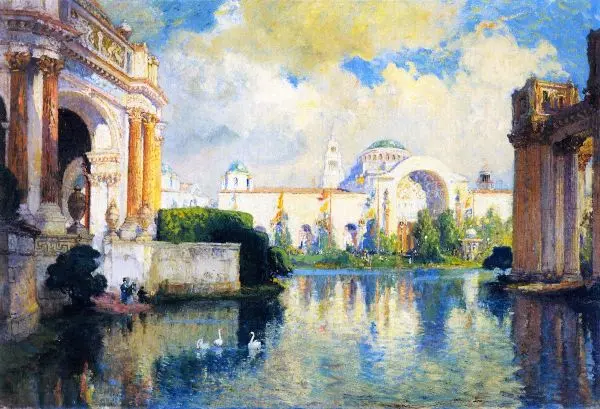 Panama Pacific Exposition Building By Colin Campbell Cooper