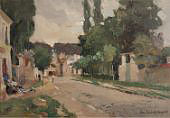 Road Through a Town By Colin Campbell Cooper