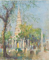Saint Philip's Church Charleston 1913 By Colin Campbell Cooper