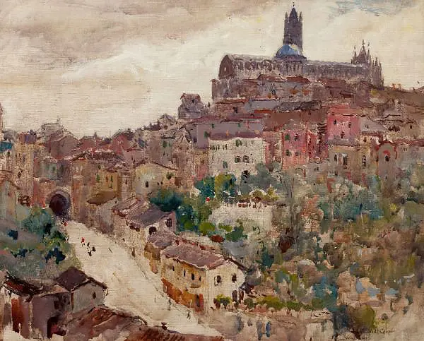 Sketch at Siena 1912 By Colin Campbell Cooper