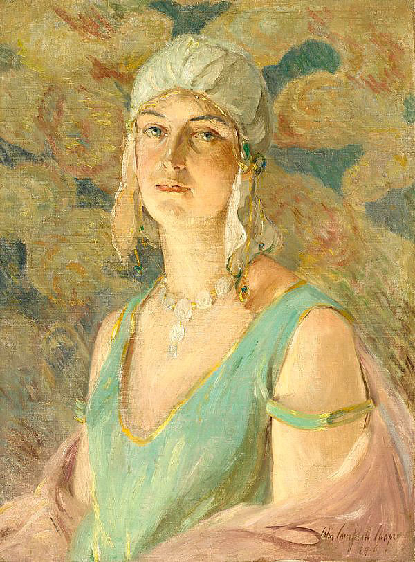 The Flapper Girl 1916 by Colin Campbell Cooper | Oil Painting Reproduction