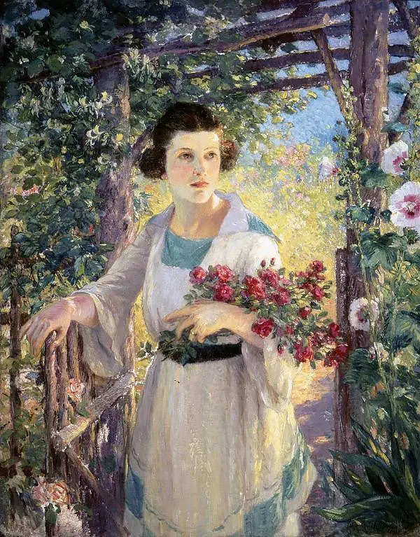 The Rustic Gate 1918 By Colin Campbell Cooper