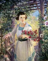 The Rustic Gate 1918 By Colin Campbell Cooper