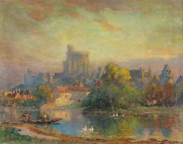 Windsor Castle by Colin Campbell Cooper | Oil Painting Reproduction
