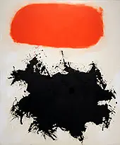 Cadmium Red Above Black 1959 By Adolph Gottlieb