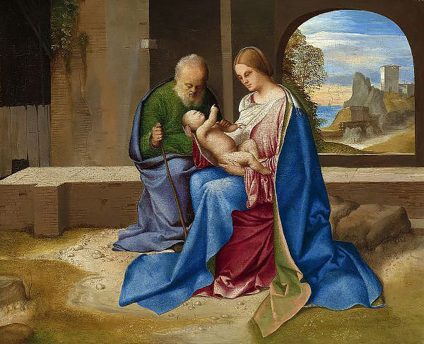 The Holy Family c1500 by Giorgione | Oil Painting Reproduction