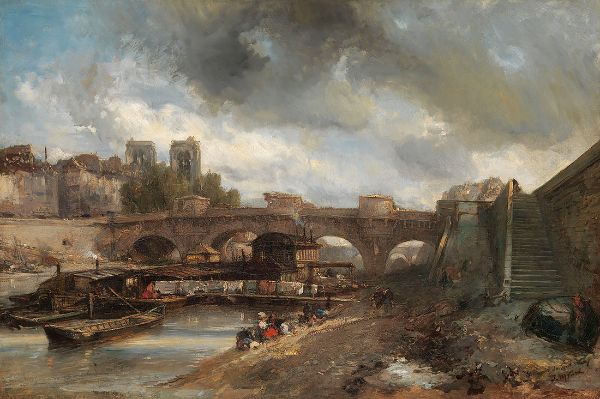 The Pont Neuf by Johan Barthold Jongkind | Oil Painting Reproduction