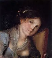 Portrait of a Girl 1885 By Anton Azbe