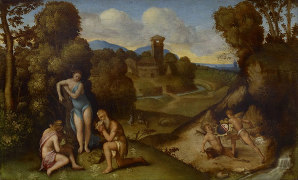 After Giorgione, Allegory 1505 by Giorgione | Oil Painting Reproduction