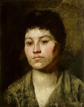 Portrait of a Girl 1888 By Anton Azbe