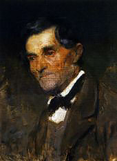 Portrait of a Man in a Bow Tie 1890 By Anton Azbe