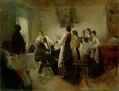 Singing Lesson in the Village School By Anton Azbe