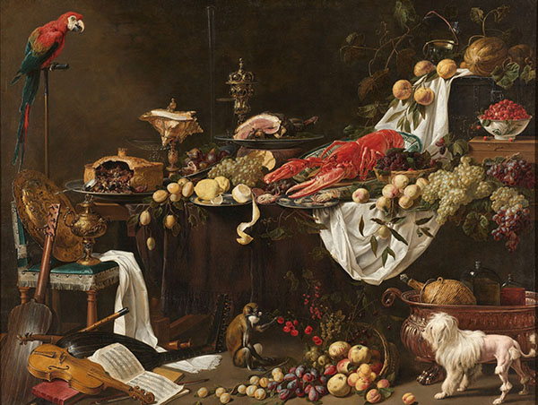 Banquet Still Life by Adriaen Van Utrecht | Oil Painting Reproduction