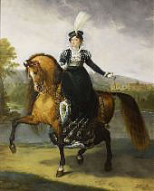 Equestrian Portrait of Catharina of Wurttemberg By Antoine Jean Gros