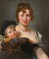 Francoise Simonnier and her Daughter By Antoine Jean Gros