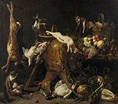 Game Fruit and Vegetables in a Pantry By Adriaen Van Utrecht