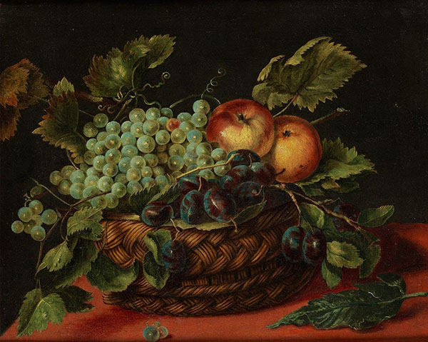 Still Life with Fruit Basket | Oil Painting Reproduction