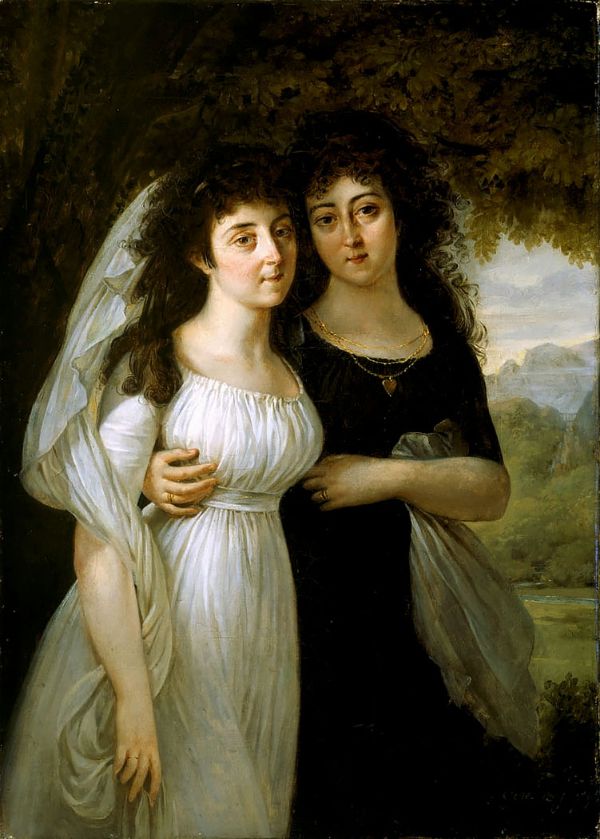 The Maistre Sisters by Antoine Jean Gros | Oil Painting Reproduction