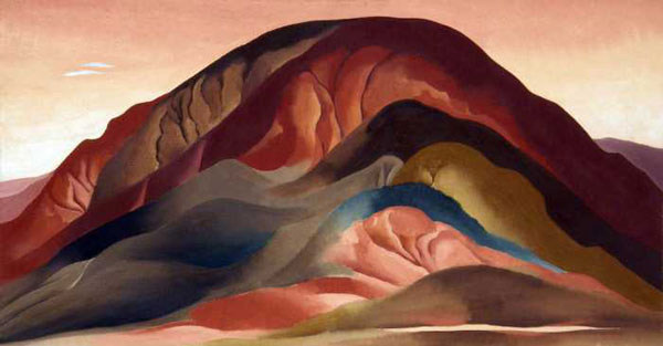 Red Rust Hills 1930 by Georgia O'Keeffe | Oil Painting Reproduction