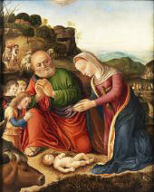 Adoration of the Child By Giovanni Bellini