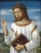 Le Christ Benissant 1465 By Giovanni Bellini