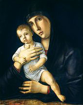 Madonna and Child c1480 By Giovanni Bellini
