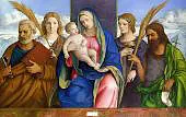 Madonna and Child with Saints c1459 By Giovanni Bellini