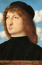 Portrait of a Venetian Gentleman c1500 By Giovanni Bellini