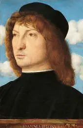Portrait of a Venetian Gentleman c1500 By Giovanni Bellini