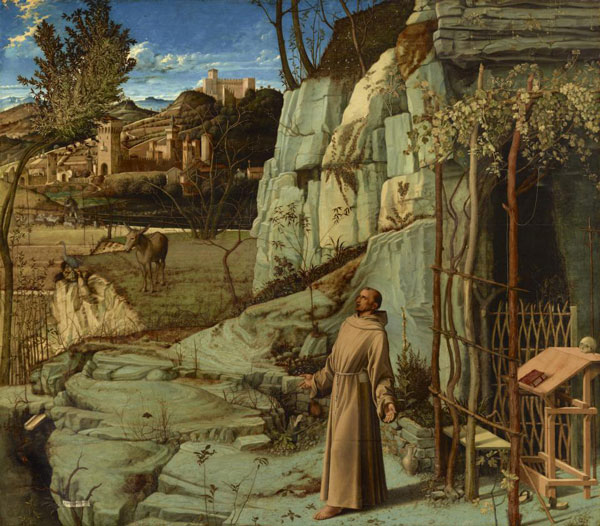 St. Francis in the Desert by Giovanni Bellini | Oil Painting Reproduction