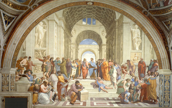 The School of Athens, detail by Raphael | Oil Painting Reproduction