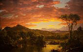 A Country Home 1854 By Frederic Edwin Church