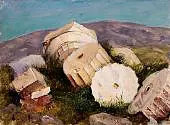 Broken Column the Parthenon Athens 1869 By Frederic Edwin Church