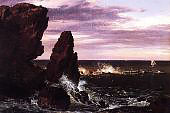 Coast Scene 1852 By Frederic Edwin Church