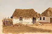 Colombia Barranquilla Two Houses 1853 By Frederic Edwin Church