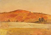 Landscape with Low Hill and Fields By Frederic Edwin Church