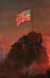 Our Flag 1864 By Frederic Edwin Church