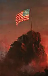 Our Flag 1864 By Frederic Edwin Church